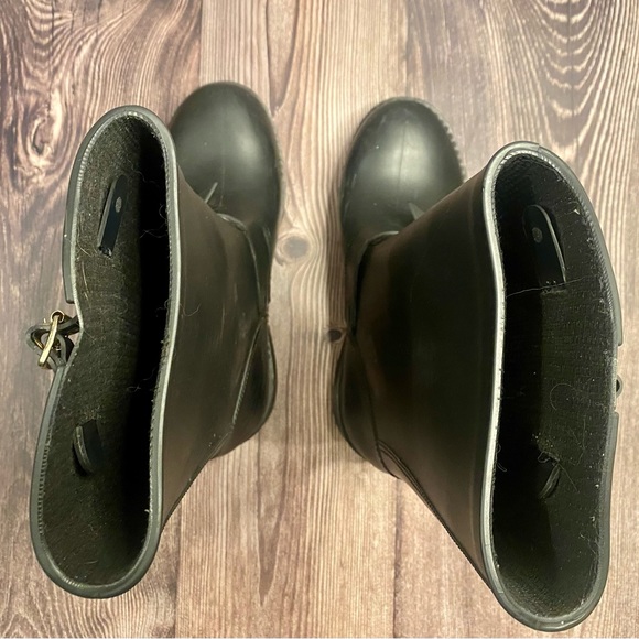 RED VALENTINO Black Bow tie Rain Boots Size 39 or 8.5 - Picture 11 of 11